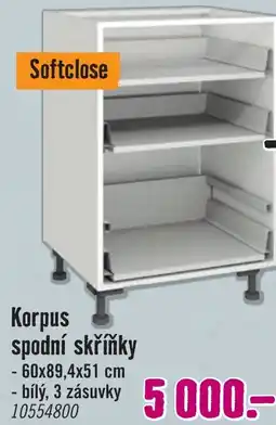 Hornbach Korpus spodní skříňky nabídka