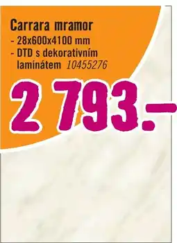 Hornbach Carrara mramor nabídka