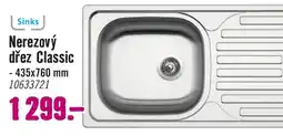 Hornbach Nerezový dřez Classic nabídka