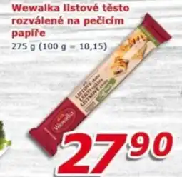 ESO MARKET Wewalka listové těsto rozválené na pečicím papíře nabídka