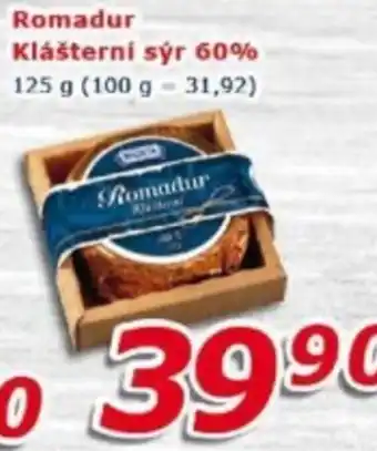 ESO MARKET Madeta Romadur Klášterní sýr 60% nabídka