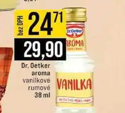 Jip Dr. Oetker aroma vanilkové rumové 38 ml nabídka
