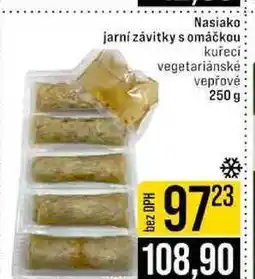 Jip Nasiako jarní závitky s omáčkou kuřecí vegetariánské vepřové 250 g nabídka