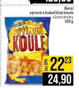 Jip Bersi sýrové a kukuřičné koule různé druhy 120g nabídka