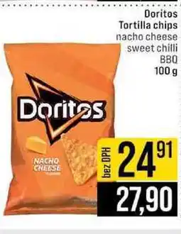 Jip Doritos Tortilla chips nacho cheese sweet chilli BBQ 100 g nabídka