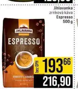 Jip Jihlavanka zrnková káva Espresso 500 g nabídka