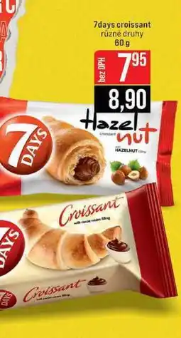 Jip 7days croissant různé druhy 60 g nabídka
