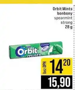 Jip Orbit Mints bonbony spearmint strong 28 g nabídka