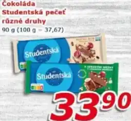 ESO MARKET Čokoláda Studentská pečeť nabídka