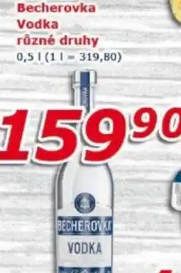 ESO MARKET Becherovka Vodka nabídka