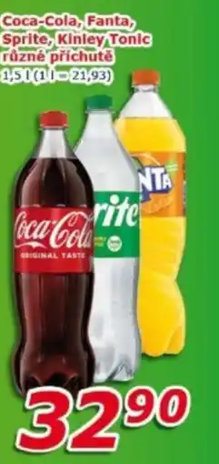 ESO MARKET Coca-Cola, Fanta, Sprite, Kinley Tonic nabídka