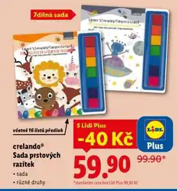 Lidl crelando Sada prstových razítek nabídka