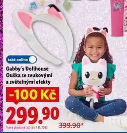 Lidl Gabby´s Dollhouse Ouška se zvukovými a světelnými efekty nabídka