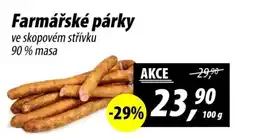 ZEMAN Farmářské párky nabídka