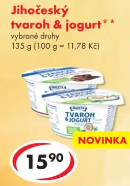CBA Madeta Jihočeský tvaroh & jogurt nabídka
