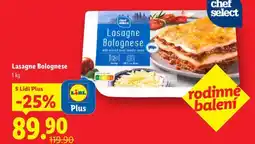 Lidl Lasagne bolognese nabídka