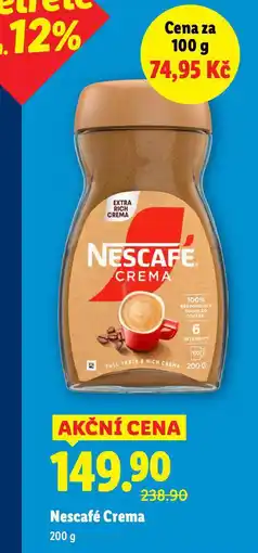 Lidl Káva nescafé crema nabídka