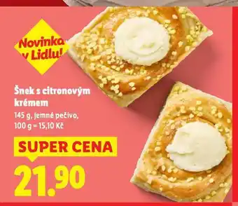 Lidl Šnek s citronovým krémem nabídka