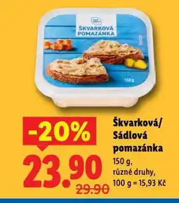 Lidl Škvarková pomazánka nabídka