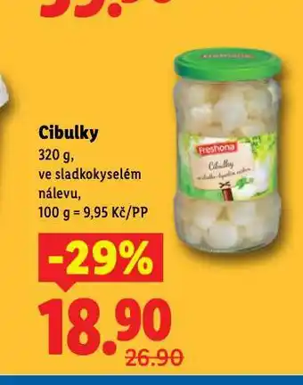 Lidl Cibulky nabídka