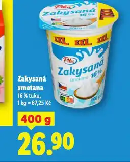 Lidl Zakysaná smetana nabídka