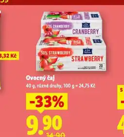 Lidl Ovocný čaj nabídka