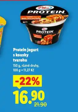 Lidl Protein jogurt s kousky tvarohu nabídka