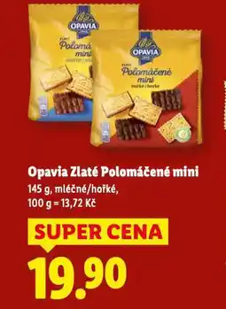 Lidl Opavia zlaté polomáčené mini nabídka