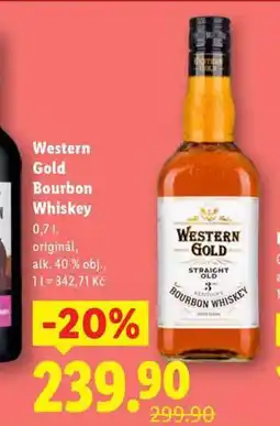 Lidl Western gold bourbon whiskey nabídka