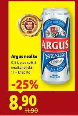 Lidl Pivo argus nealko nabídka