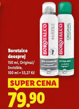 Lidl Borotalco deosprej nabídka