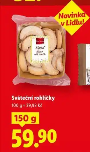 Lidl Sváteční rohlíčky nabídka