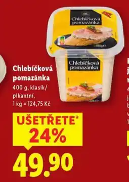 Lidl Chlebíčková pomazánka nabídka