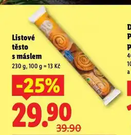 Lidl Listové těsto s medem nabídka