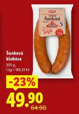 Lidl Šunková klobása nabídka