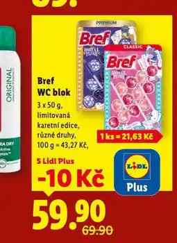 Lidl Bref wc blok nabídka
