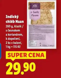 Lidl Indický chléb naan nabídka
