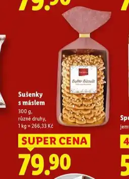 Lidl Sušenky s máslem nabídka