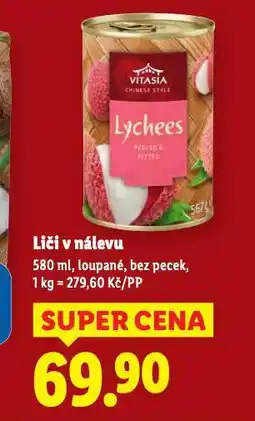 Lidl Liči v nálevu nabídka