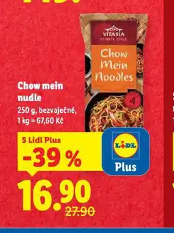 Lidl Chow mein nudle nabídka