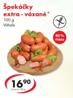 CBA Špekáčky extra - vázané nabídka