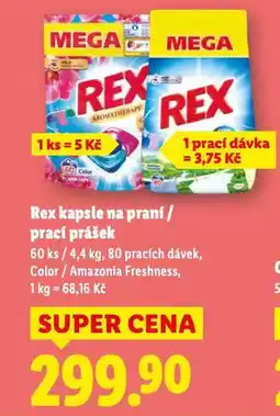 Lidl Rex prací prášek nabídka
