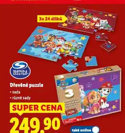 Lidl Dřevěné puzzle nabídka