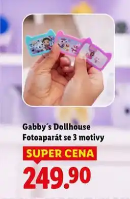 Lidl Gabby's dollhouse fotoaparát se 3 motivy nabídka