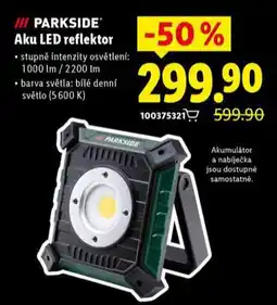 Lidl Parkside aku led reflektor nabídka