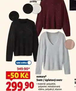 Lidl Esmara úpletový svetr nabídka
