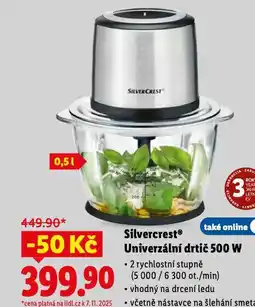 Lidl Silvercrest univerzální drtič nabídka