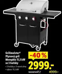 Lidl Grillmeister plynový gril nabídka