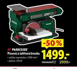 Lidl Parkside pásová a talířová bruska nabídka