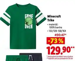 Lidl Minecraft triko nabídka